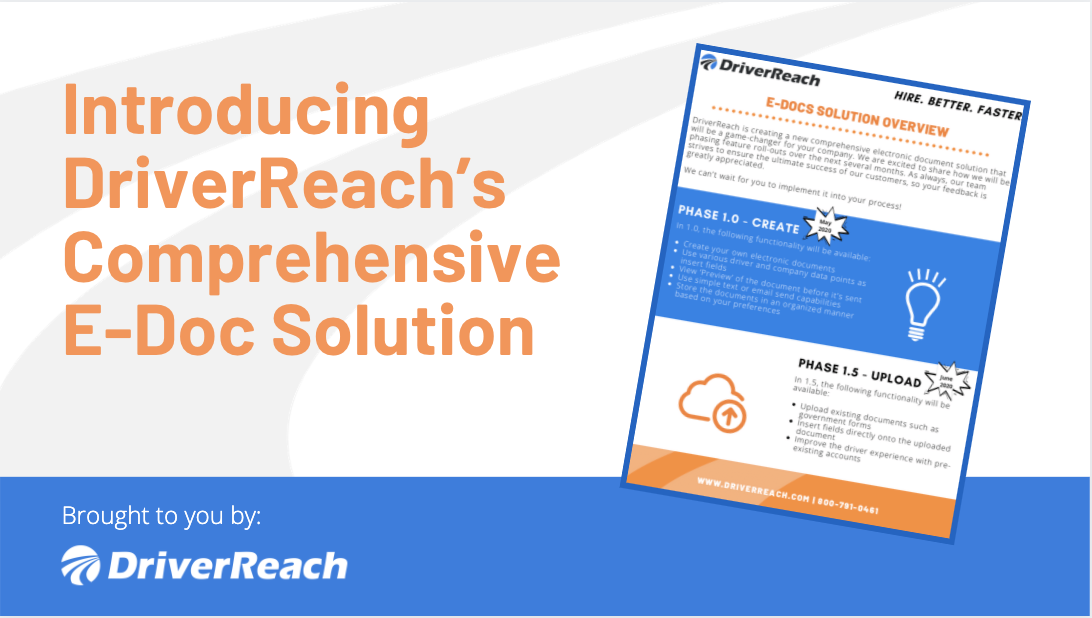 Introducing DriverReach’s Comprehensive EDoc Solution